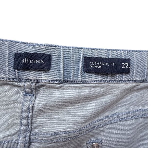 J.JILL Capri Jeans Plus Size 22 Light Wash Blue Stretch Denim Womens Crop Pants - Picture 5 of 10